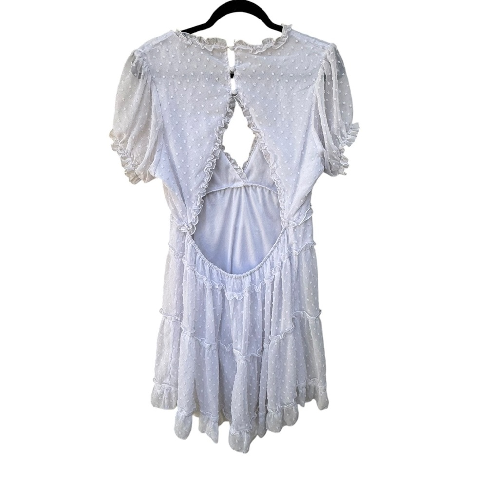 Justify White Swiss Dot Dress size XL - Picture 7 of 8